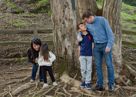 Noe Valley Family Photos on location at Billy Goat Hill