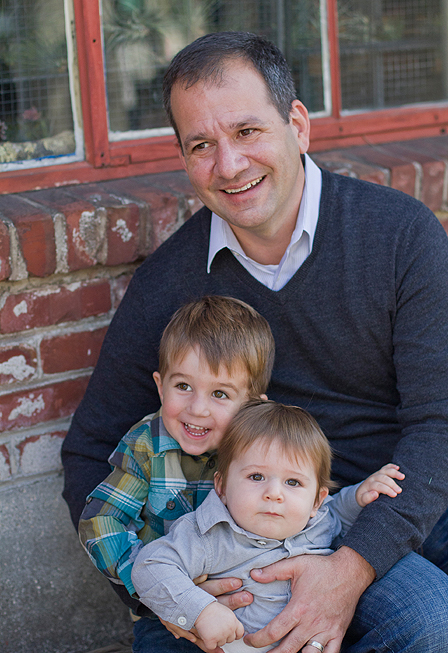 Oakland Family Photography - dad and sons