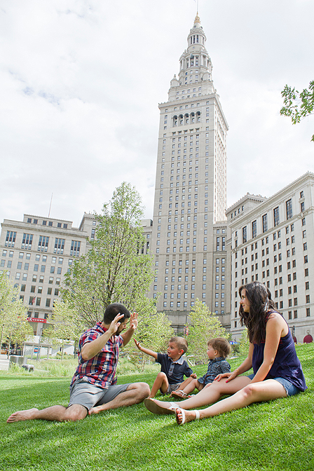 Downtown Cleveland Kids Photography