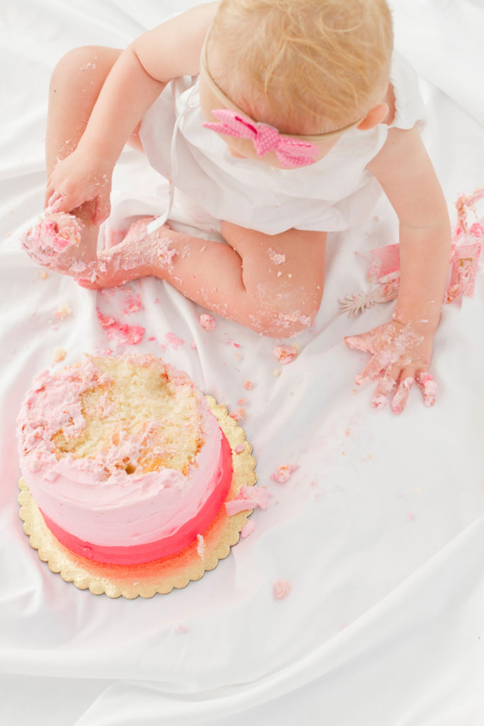 San Francisco Family Photographer - cake smash baby photography