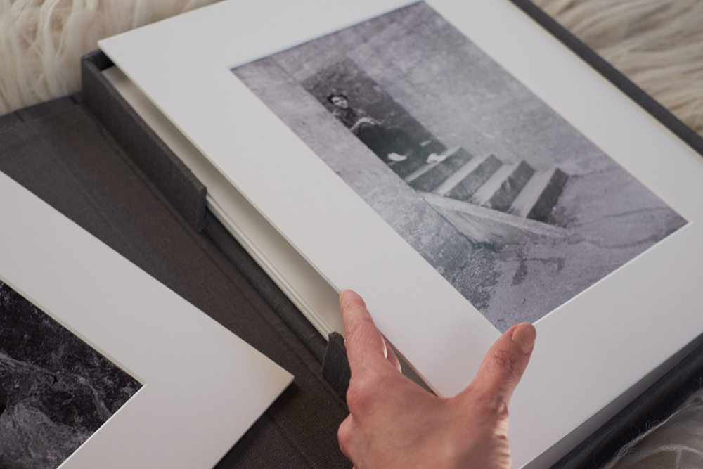 matted print box | Family Photo Display Pieces | Modern Family Photographer 