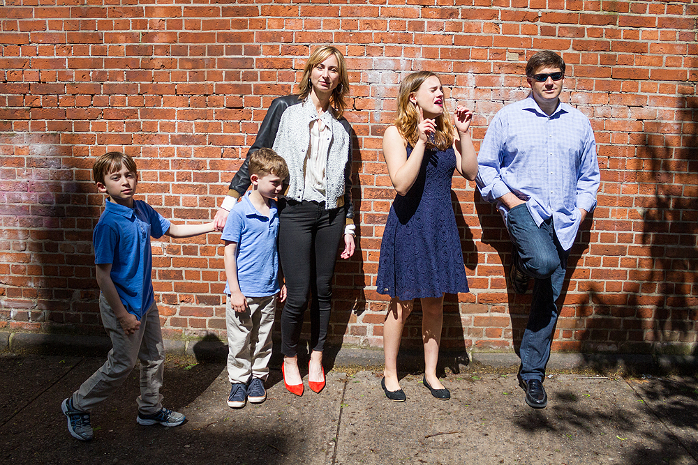 wall mural family portrait - nyc - st patrick's old cathedral wall