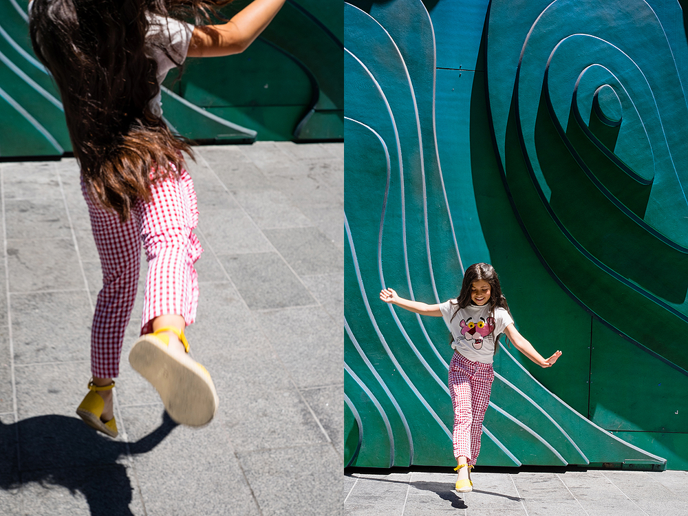 oakland kids photo shoot - wall mural family portrait 