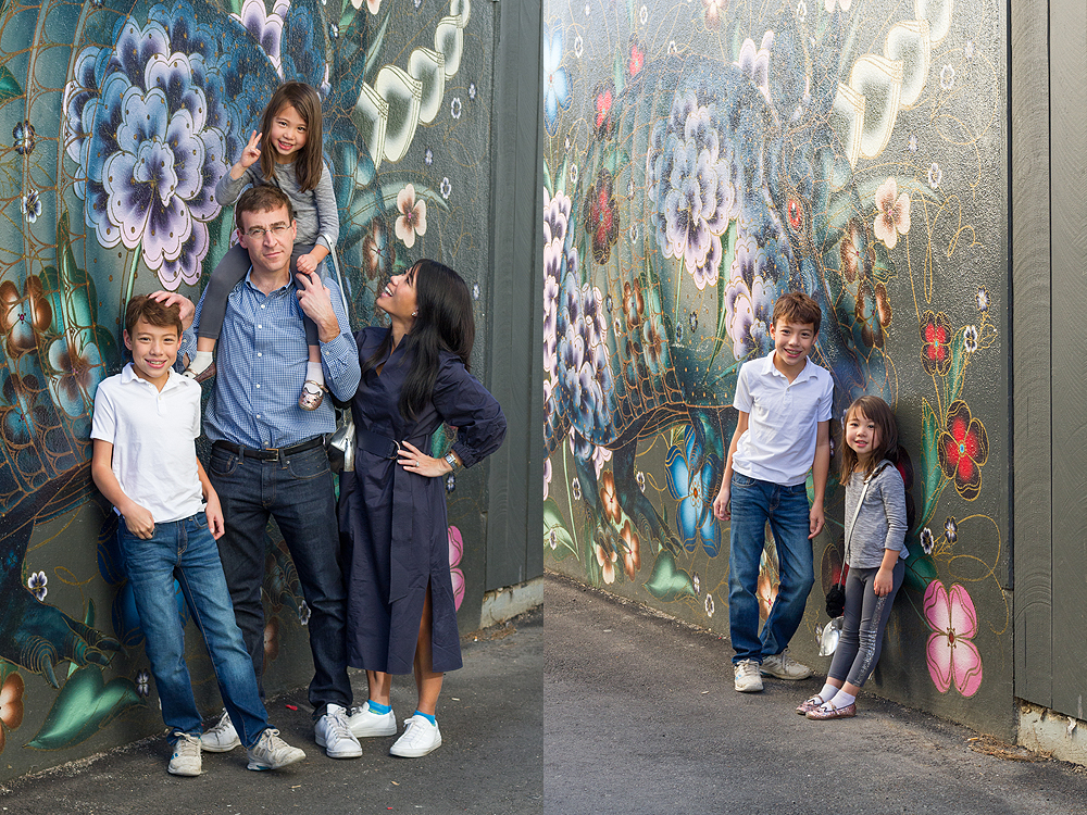 wall mural family portrait - san francisco, california